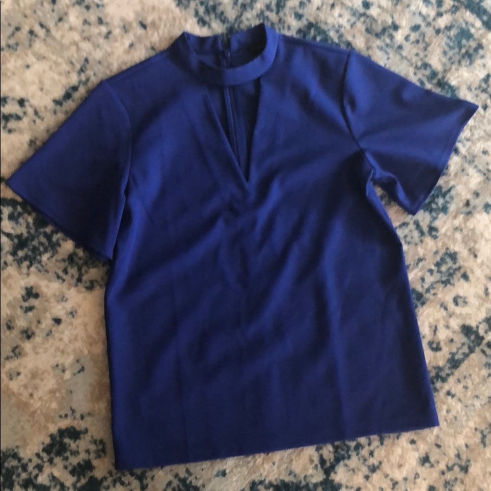 NWOT Ann Taylor Short Sleeve Shirt with a Peephole